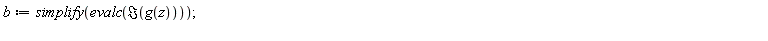 b := simplify(evalc(Im(g(z))));