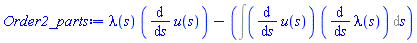 lambda(s)*(diff(u(s), s))-(Int((diff(u(s), s))*(diff(lambda(s), s)), s))