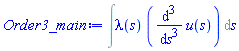 Int(lambda(s)*(diff(diff(diff(u(s), s), s), s)), s)