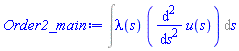 Int(lambda(s)*(diff(diff(u(s), s), s)), s)