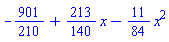 -901/210+(213/140)*x-(11/84)*x^2