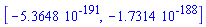 [-0.53648e-190, -0.17314e-187]