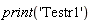 "print("'Testr1'")"
