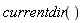 currentdir()