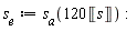 s__e := s__a(120*Unit('s'))