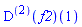 ((D@@2)(f2))(1)