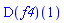 (D(f4))(1)