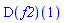 (D(f2))(1)