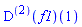 ((D@@2)(f1))(1)