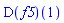 (D(f5))(1)