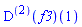 ((D@@2)(f3))(1)