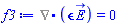 %Divergence(epsilon*E_) = 0