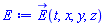 E_(t, x, y, z)