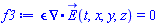 epsilon*Physics:-Vectors:-Divergence(E_(t, x, y, z)) = 0