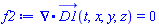 Physics:-Vectors:-Divergence(D1_(t, x, y, z)) = 0