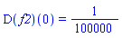 (D(f2))(0) = 1/100000