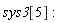 sys3[5]: