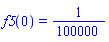 f5(0) = 1/100000