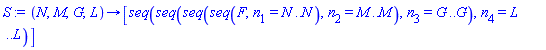 proc (N, M, G, L) options operator, arrow; [seq(seq(seq(seq(F, n[1] = N .. N), n[2] = M .. M), n[3] = G .. G), n[4] = L .. L)] end proc