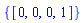 {[0, 0, 0, 1]}