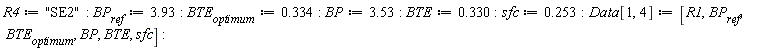 R4 := "SE2"; BP__ref := 3.93; BTE__optimum := .334; BP := 3.53; BTE := .330; sfc := .253; Data[1, 4] := [R1, BP__ref, BTE__optimum, BP, BTE, sfc]