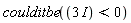 coulditbe(3*I < 0)