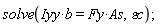 solve(Iyy*b = Fy*As, `&varepsilon;c`);