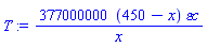 377000000*(450-x)*`&varepsilon;c`/x
