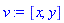 [x, y]