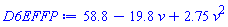 58.8-19.8*v+2.75*v^2