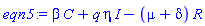 beta*C+q*eta*I-(mu+delta)*R