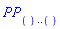 PP[() .. ()]