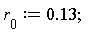 r[0] := .13
