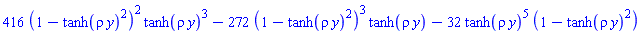 416*(1-tanh(rho*y)^2)^2*tanh(rho*y)^3-272*(1-tanh(rho*y)^2)^3*tanh(rho*y)-32*tanh(rho*y)^5*(1-tanh(rho*y)^2)