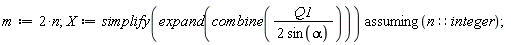 m := 2*n;