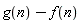 g(n)-f(n)