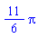 (11/6)*Pi