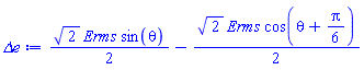 (1/2)*2^(1/2)*Erms*sin(theta)-(1/2)*2^(1/2)*Erms*cos(theta+(1/6)*Pi)