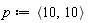p := `<,>`(10, 10)