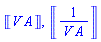 Units:-Unit(('V')*('A')), Units:-Unit(1/(('V')*('A')))