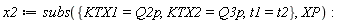 x2 := subs({KTX1 = Q2p, KTX2 = Q3p, t1 = t2}, XP)