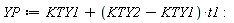 YP := KTY1+(KTY2-KTY1)*t1