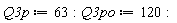 Q3p := 63; Q3po := 120