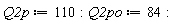 Q2p := 110; Q2po := 84