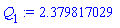 Q[1] := 2.379817029