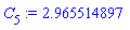 C[5] := 2.965514897