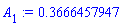 A[1] := .3666457947