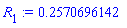 R[1] := .2570696142