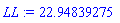 LL := 22.94839275