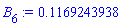 B[6] := .1169243938